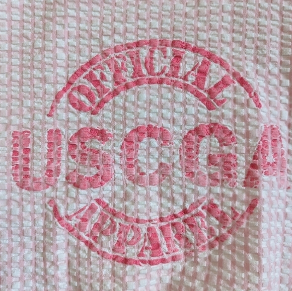 Vintage Seersucker USCGA Coast Guard Academy Crewneck Sweatshirt - Picture 2 of 11
